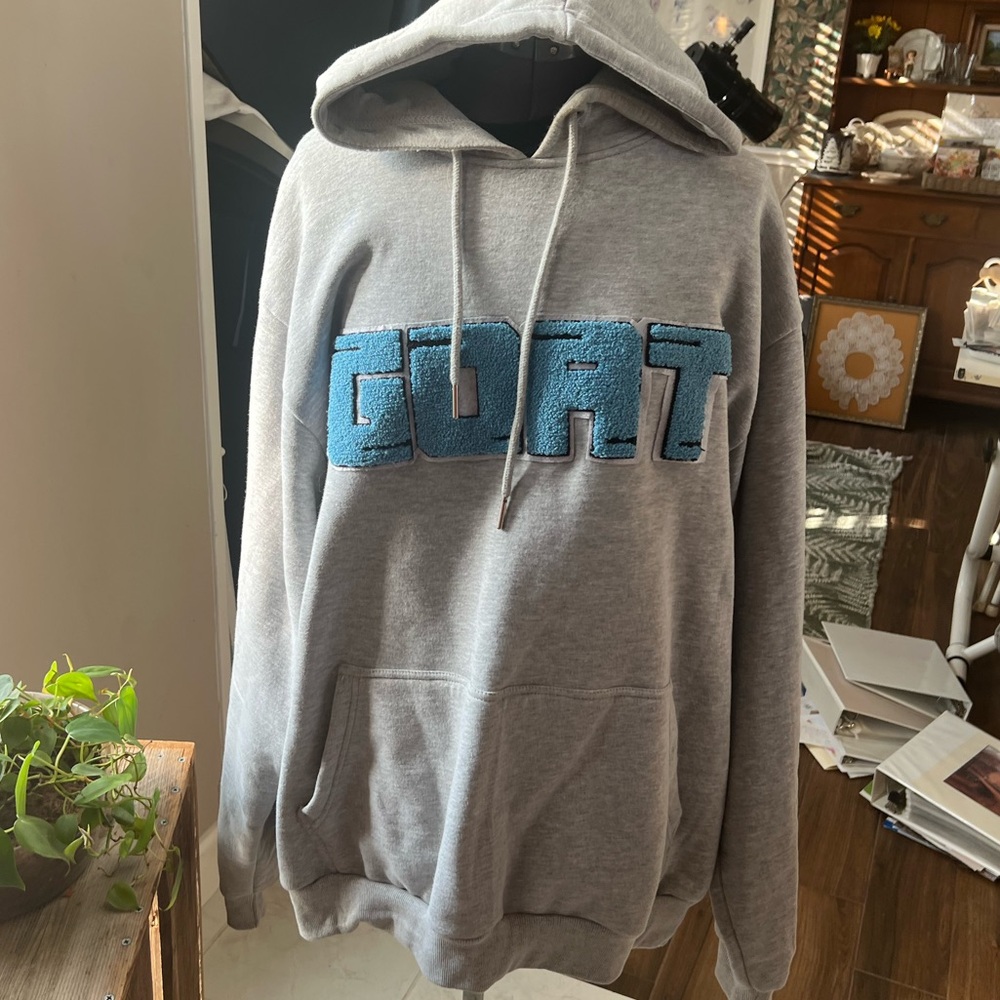 Laced up “GOAT” hoodie by sneak gallery size 3XL